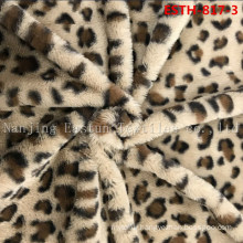 Warp Knit Leopard Print Fauxrabbit Fur Esth-817-3